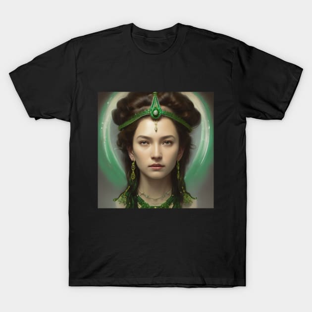 Green Jade Spirit T-Shirt by SmartPufferFish